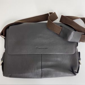 Mulberry Leather Messenger/Laptop Bag